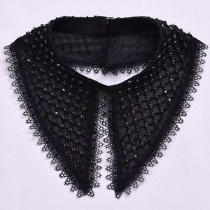 Gorgeous Long Point Fashion Collar Necklace with Glass Crystal Beads.